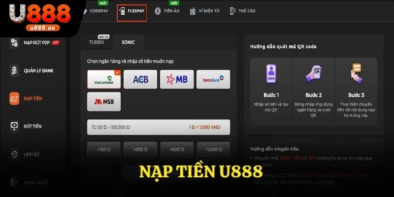Nạp Tiền U888 - Hướng Dẫn Chi Tiết Cho Tân Thủ Mới Tham Gia